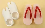 27 cm Zori, Tabi Set (Vermelho/Feminino)