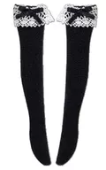 1/12 ピコニーモ Lace Knee-High Socks (Black x White Lace)