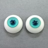 18 mm LG Glass Eye Light Blue Green (with pupil)