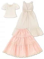 Conjunto de vestidos de verano temprano (beige x rosa) para 1/3 AZO2
