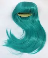 9インチ用 ヘアウィッグ ナチュラルロング(萌葱色)