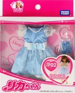 LW-02 ワンピースセット(ロマンティックブルー) 「リカちゃん」