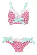 1/12 ピコニーモ用 ギンガムブラ＆ショーツセット(ピンク)