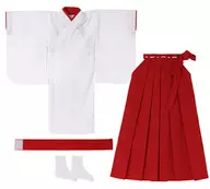 1/3 Long Miko Clothes Set (White x Red)