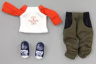 Raglan T-shirt / Sarouel Pants Set for Ovitz 11 (Red)