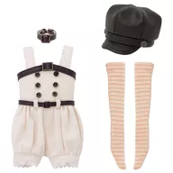 1/6 PNXS Odekake Casquette & Salopette Pants Set (Dark Brown x Milk) "Alvastaria outfit collection"