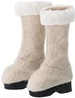 1/12 ピコニーモ用 Wicked Style ファースエードブーツ(ベージュ)