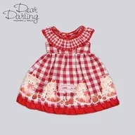 Midi布萊斯用MAKI花格棉布格子連衣裙(紅色)「Blythe-布萊斯-」Dear Darling Fashion for Dolls