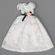 22 cm用全蕾絲禮服(白色)娃娃教室SP禮服