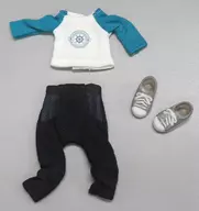 Raglan T-Shirt / Sarouel Pants Set for Ovitz 11 (Turquesa)
