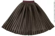 Georgette pleat skirt for PNM (chocolat brown)