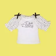 22cm用 ロゴプリントTシャツ(ブラック) 「Blythe-ブライス-」 Dear Darling Fashion for Dolls