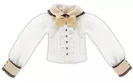 Blue Bird's Song Ribbon Blouse (White x Beige) for 1/6 PNS