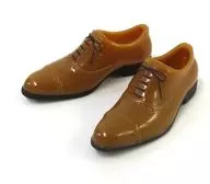 One sixth men's picture book men's straight tip camel brown