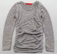 Doubleness shirring T-shirt for 70cm/SD17 (Gray)