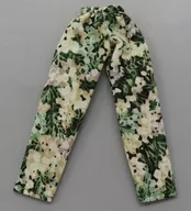 1/12用 ロングパンツ(緑×白/花柄)