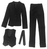 ドール用衣装セット(黒スーツ)