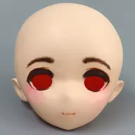 [破損品/カスタマイズ済み] 1/3用 ドールヘッド(焦茶眉/頬ピンク)