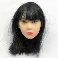 1/6 女性ヘッド(黒髪/ボブ/ナチュラルスキン)