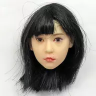 1/6 女性ヘッド(黒髪/ボブ/ナチュラルスキン)