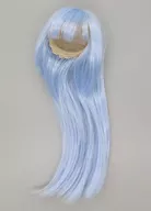 7インチ ヘアウィッグ(ロングストレート/スカイブルー)