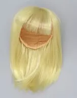 7インチ ヘアウィッグ(セミロング/ゴールド)