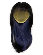 7インチ ヘアウィッグ インテークロング(グレイッシュブラック×オーキッド)