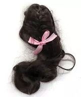 7.5インチ用 ウィッグ(編み込みロング/ダークブラウン)