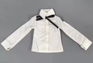 [破損品] ドール用 白ブラウス(リボン付き)