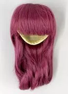 8～9インチ用 ヘアウィッグ ナチュラルセミロング(クラシカルレッド)