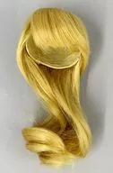 6-7インチ用 ヘアウィッグ 三つ編みハーフアップ(金髪)