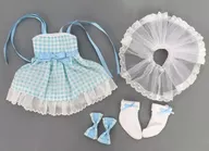 MDD用 衣装セット(水色ギンガムチェックジャンパースカート)
