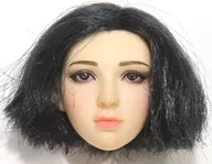 [破損品] 1/6用 女性ヘッド(ペール/黒髪ボブ)