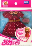 LW-04 ワンピースセット クランベリーハート 「リカちゃん」