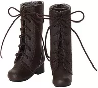 1/6用 レースアップセミロングブーツ(ブラウン)