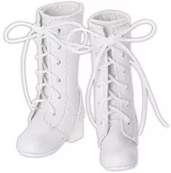 1/6用 レースアップセミロングブーツ(ホワイト)