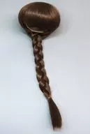 8.5-9インチ用 三つ編みおさげ(ダークブラウン)