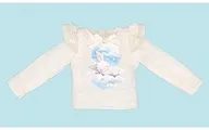 22cm用 肩フリル長袖Tシャツ(ホワイト) 「Blythe-ブライス-」 Dear Darling fashion for dolls