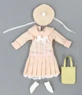 22cm用 セーラーワンピース制服(ピーチ) 「リカちゃん」 リカちゃんキャッスル限定