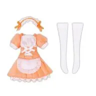 1/12 ピコニーモR TYPE-M用 メイド衣装セット(オレンジ×ホワイト)