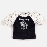 22cm用 プリントラグランTシャツ(ブラック) 「Blythe-ブライス-」 Dear Darling fashion for dolls