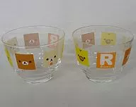 Rilakkuma Pair Glass B "Viva! リラッ Demarquía Part17 troquelado & Face Series" Pair Glass Award