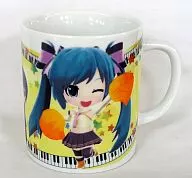 Hatsune Miku Original Mug Cup "3 ds Soft Hatsune Miku and Future Stars Project Mirai" WonderGOO reservation privilege