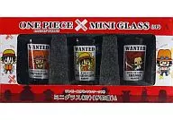 Ace x Luffy x Shanks Arrangement Letter A Mini Glass 3P "ONE PIECE x Panson Works"