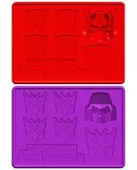 01 Cyvatron Tray (Convoy) & 02 Destron Tray (Megatron) Silicon Tray 2-pack Set "TRANSFORMERS"