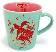 Alice (Silhueta / Verde e Rosa) Caneca "Alice Goods Lot" QuinRose Goods Fair - 7 th anniversary of Alice Series and Satomi Hakkenden release anniversary - limited