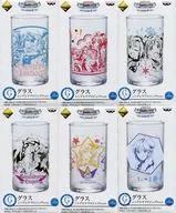 All 6 kinds set glass Cinderella project ver. "Ichiban KUJI Premium idol Master Cinderella Girls PART1" G Prize