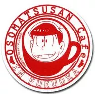 Special gift for visitors to Osomatsu original coaster "Osomatsu san cafe in FUKUOKA"