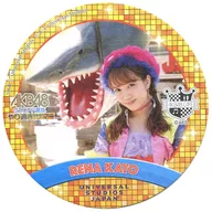 加藤玲奈 コースター(背景ジョーズ) 「AKB48グループ選抜 やり過ぎ!サマー×ユニバーサル・スタジオ・ジャパン」 カルツォーネ・セット注文特典