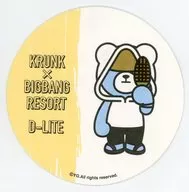 D-LITE コースター(背景：ビーチ) 「KRUNK×BIGBANG RESORT」 来場者特典